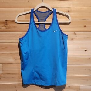 Nike Racerback Tank Top in Vibrant Blue